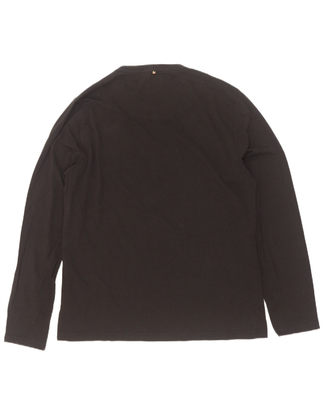 Pretty Green Herre Grafisk Top Langærmet Stor Sort Bomuld