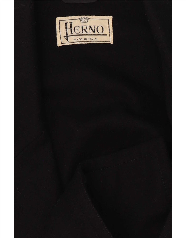 Herno Womens 2 Button Blazer Jacket IT 44 Medium Navy Blue Wool