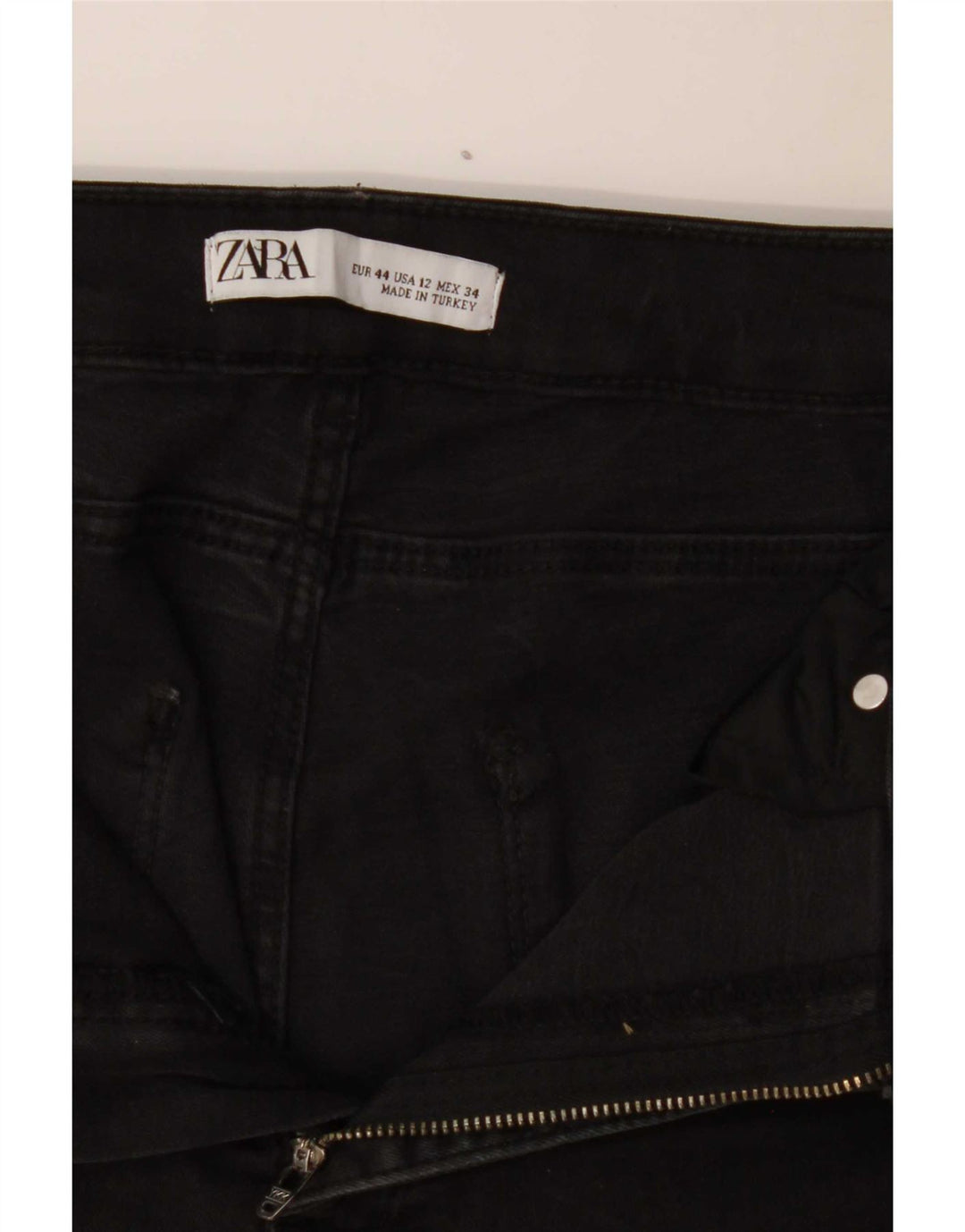 Zara Damen Slim Jeans EU 44 XL W34 L24 Schwarz