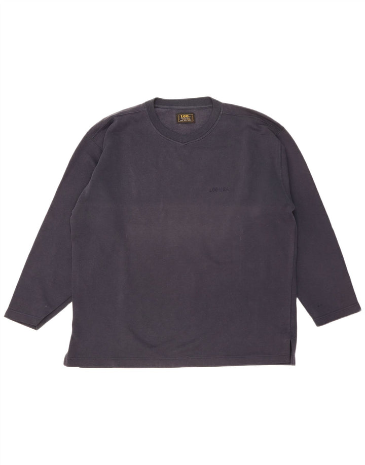 Lee Mens Sweatshirt Jumper 2XL Navy Blue