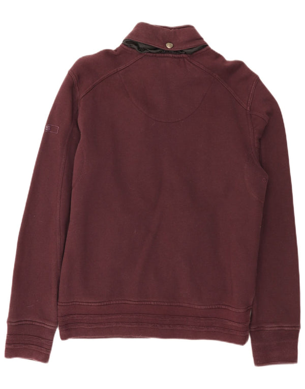 Giacca da ginnastica con cappuccio da donna Gas UK 16 grande in cotone bordeaux