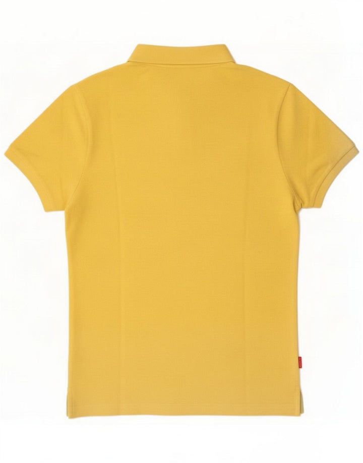 Blauer Mens Polo Shirt Small Yellow Cotton