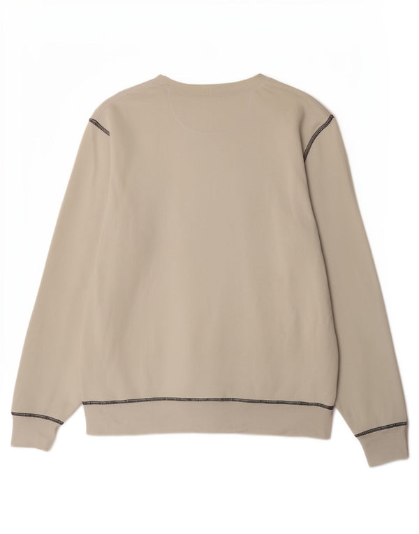 Champion Mens Sweatshirt Jumper Medium White Cotton