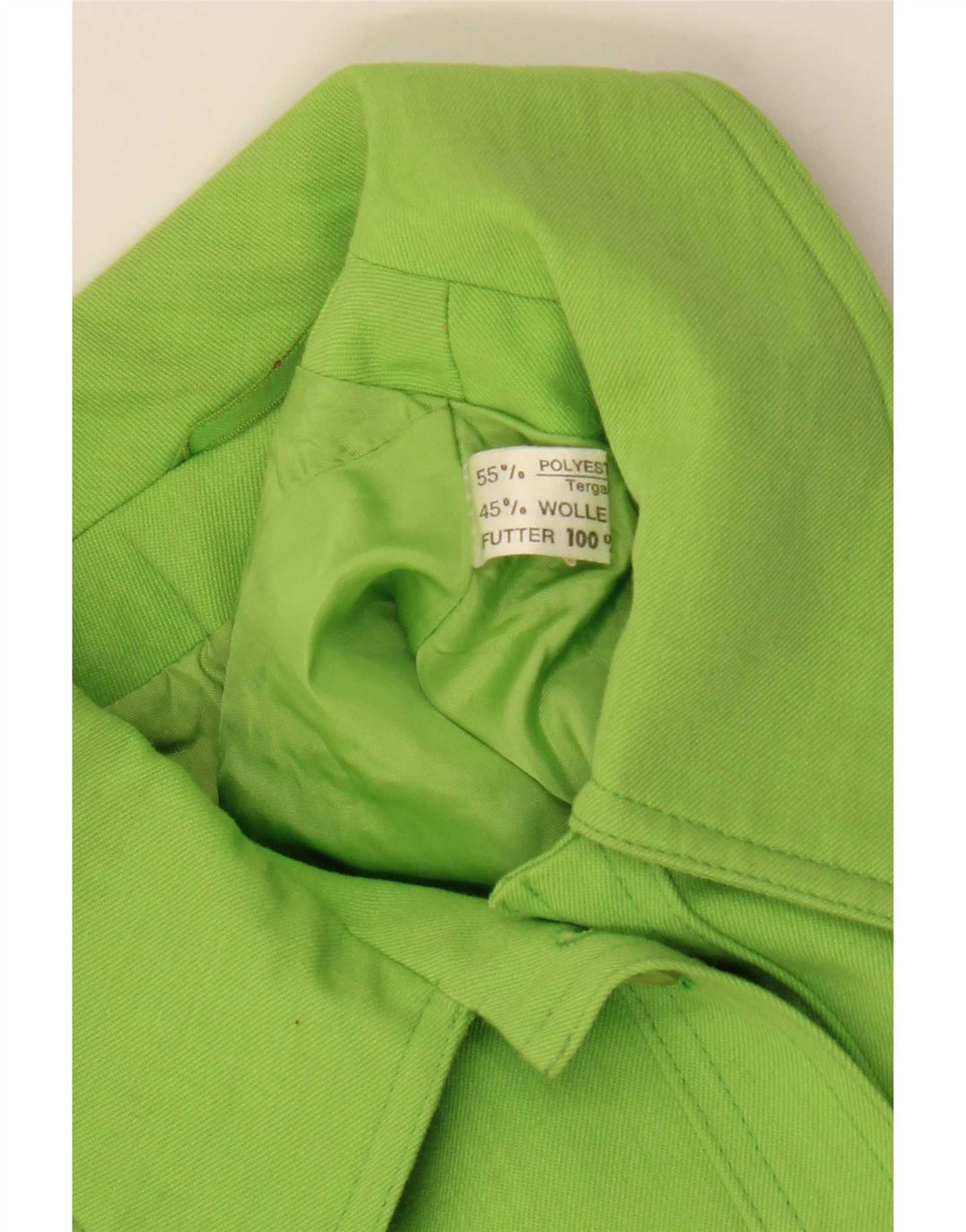 Gil Bret Womens Crop Bomber Jacket UK 14 Large Green Polyester