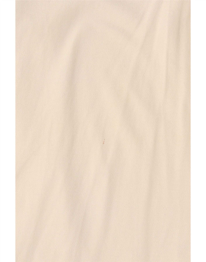 Moncler Mens Slim Fit Polo Shirt Medium White Colourblock Cotton