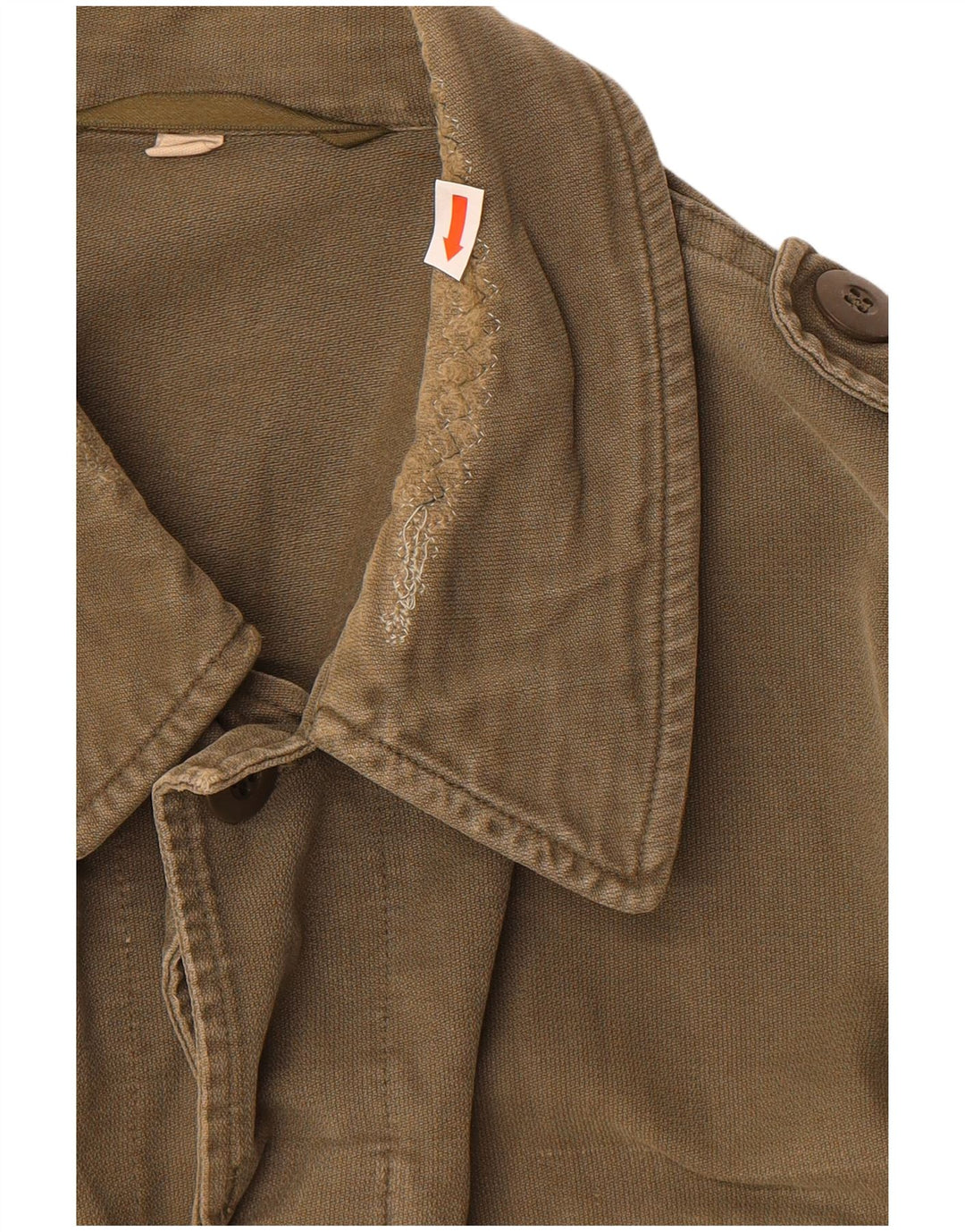 VINTAGE Womens Military Jacket US 8 Medium Khaki