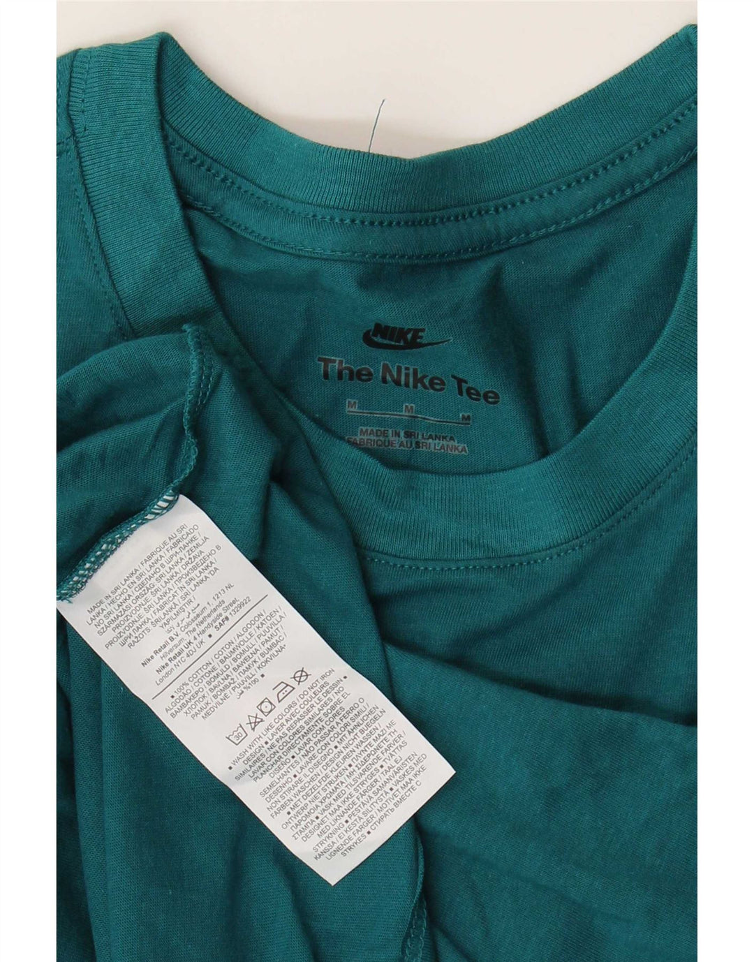 Nike Mens T-Shirt Top Medium Green Cotton