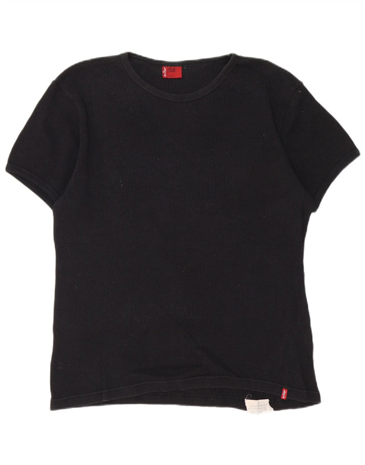 Levi's Mens T-Shirt Top XL Black Cotton