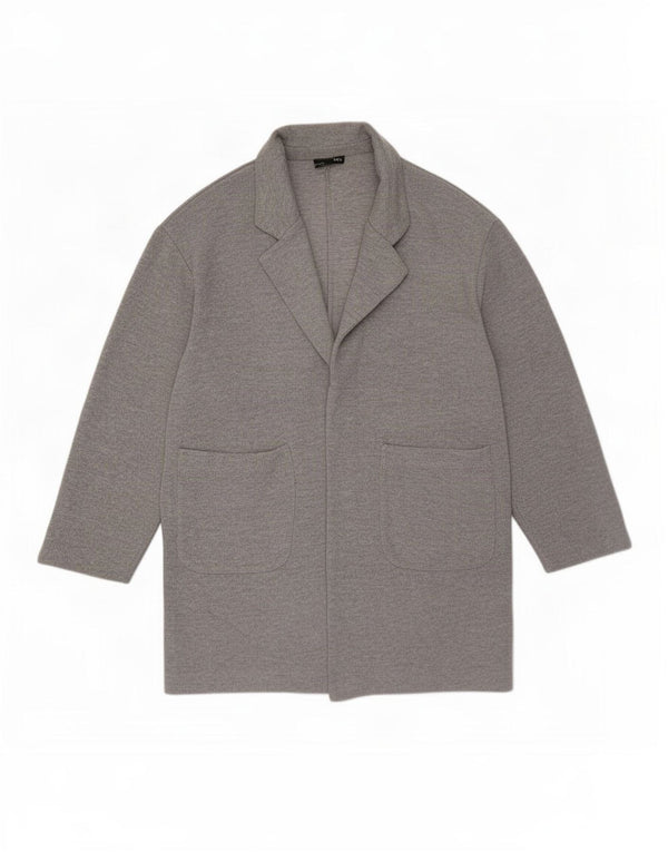 Zara Womens Open Overcoat UK 10 Small Grå