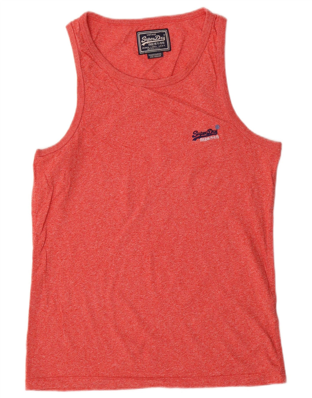 Superdry Débardeur Homme Rouge Moyen Flecked Cotton