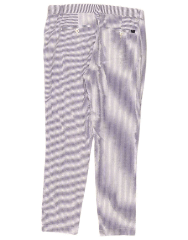 Pantaloni chino da donna Polo Ralph Lauren EU 8 medi W38 L28 gessato blu