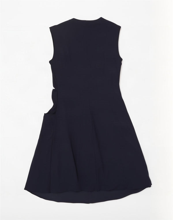 Max&Co. Γυναικείο αμάνικο φόρεμα A-Line UK 14 Large Navy Blue Polyamide