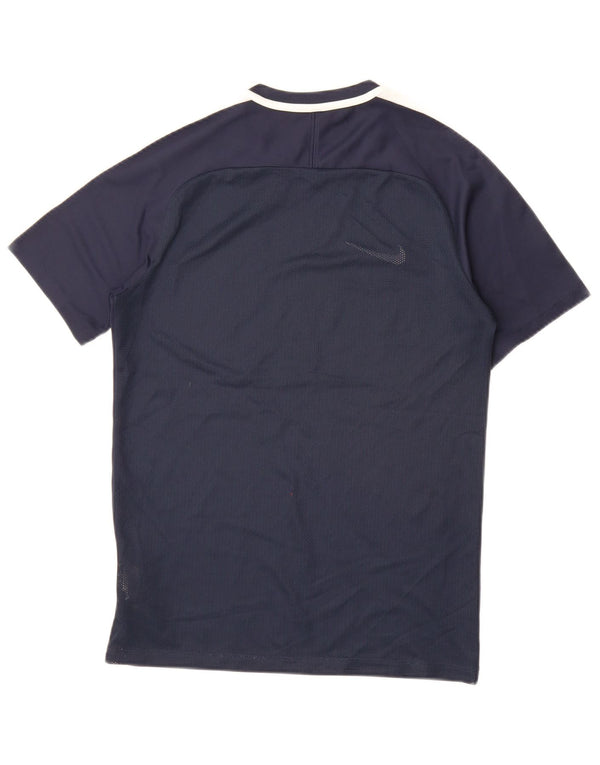 Nike Mens Dri Fit T-Shirt Top Small Navy Blue Polyester