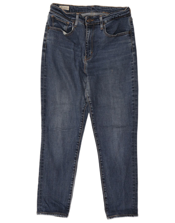 Levi's Womens High Waist Cropped Jeans W28 L25 Blue