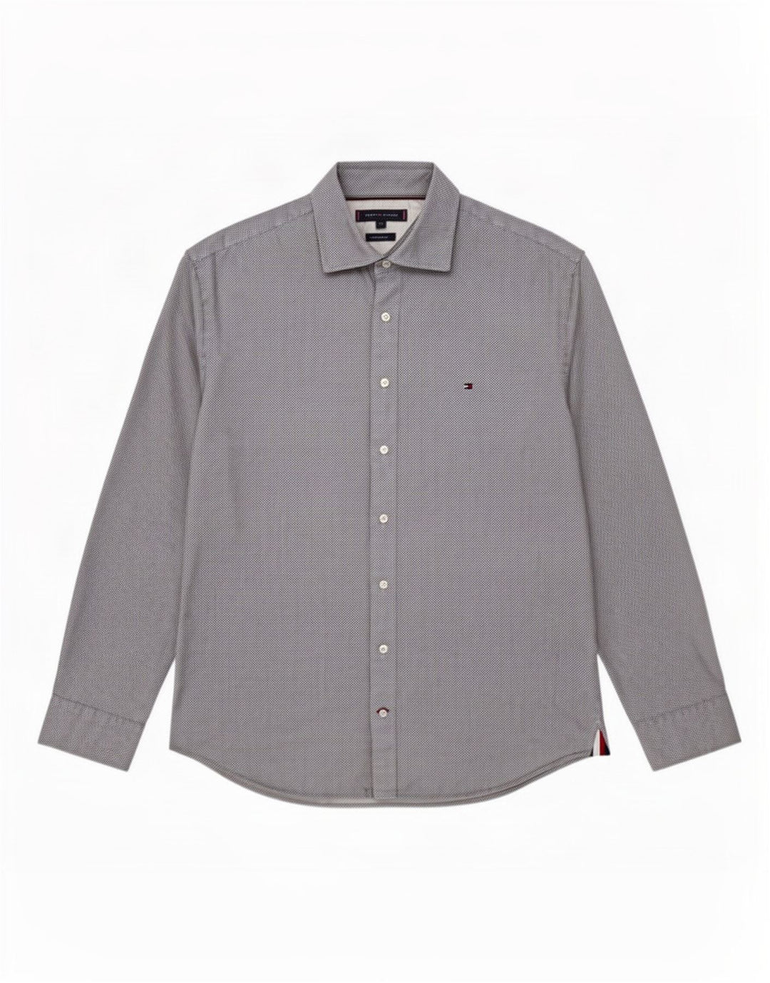 Tommy Hilfiger Mens Regular Fit Shirt 2XL Blue Geometric