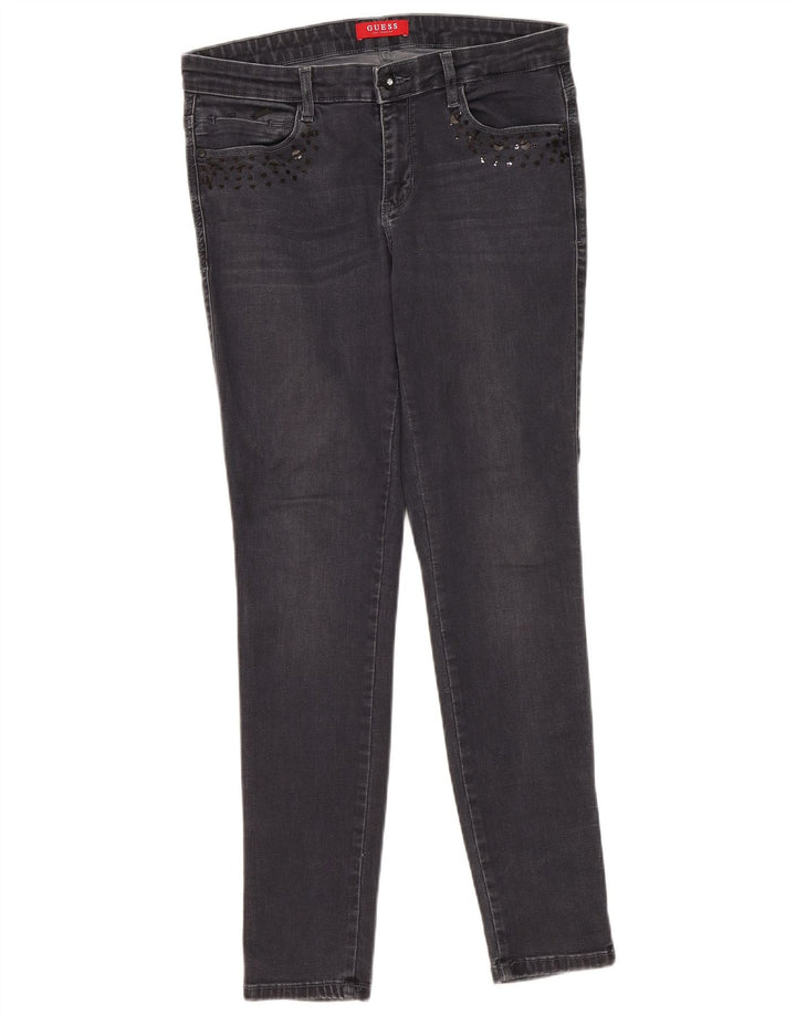 Guess Womens Skinny Jeans W30 L30 Grey Cotton