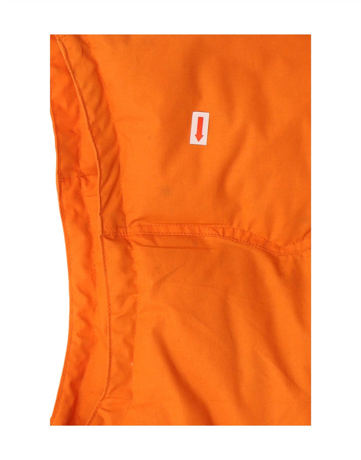 VINTAGE Mens Padded Gilet UK 38 Medium Orange Cotton Vintage Vintage and Second-Hand Vintage from Messina Hembry 