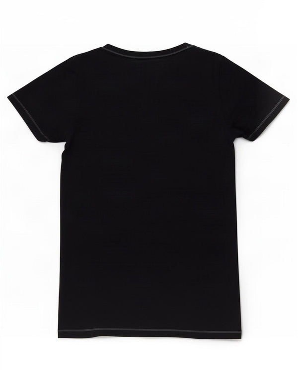 Hollister Womens T-Shirt Top UK 10 Small Navy Blue Cotton
