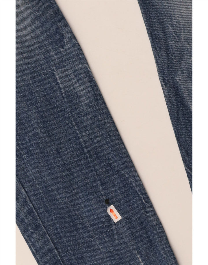 DIESEL Womens Krooley Distressed Slim Jeans W29 L34 Blue Cotton