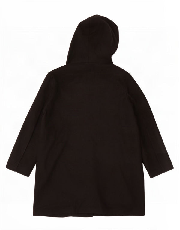 Zara Abrigo abierto con capucha para mujer UK 44 Poliéster negro mediano