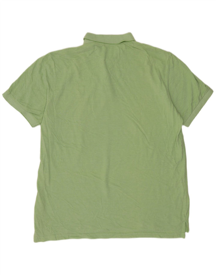 IZOD Mens Polo Shirt XL Green Cotton