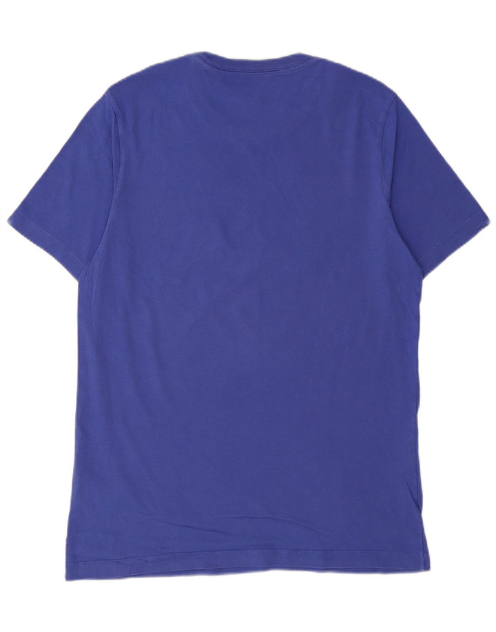 NIKE Mens Graphic T-Shirt Top Medium Purple Cotton