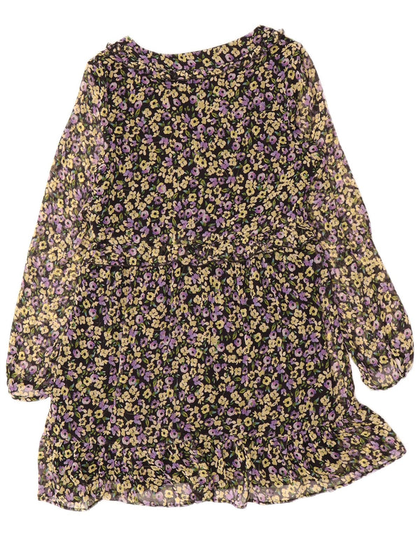 Zara Womens Tiered Dress UK 6 XS Multicoloured Floral