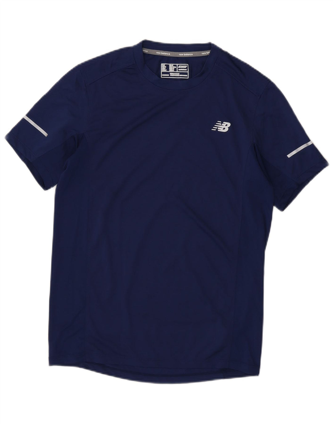 T-shirt da uomo New Balance Top Small in poliestere blu navy