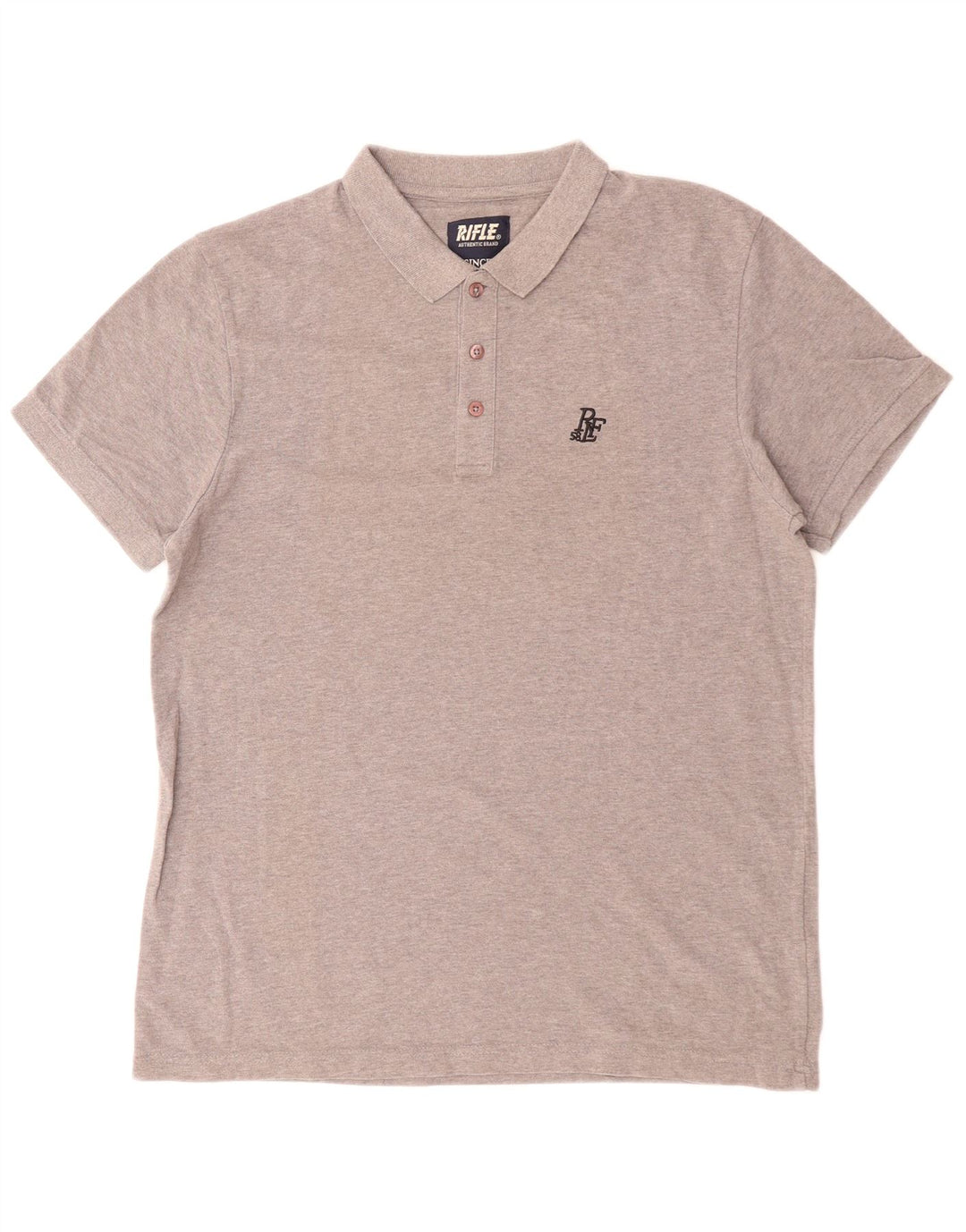 RIFLE Mens Polo Shirt XL Grey Cotton