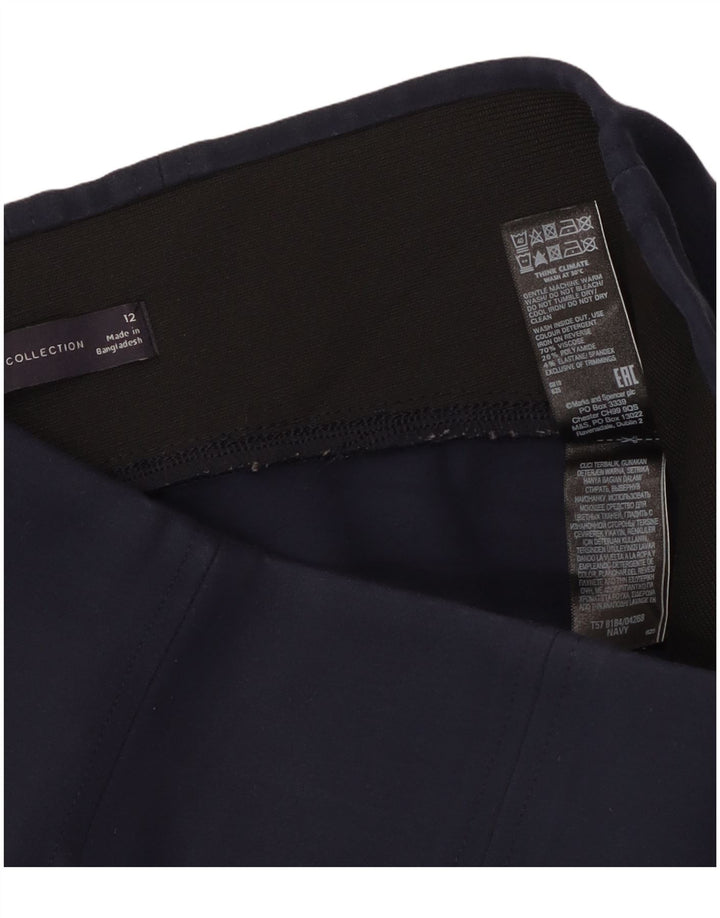 Leggings da donna Marks & Spencer UK 14 viscosa blu navy medio