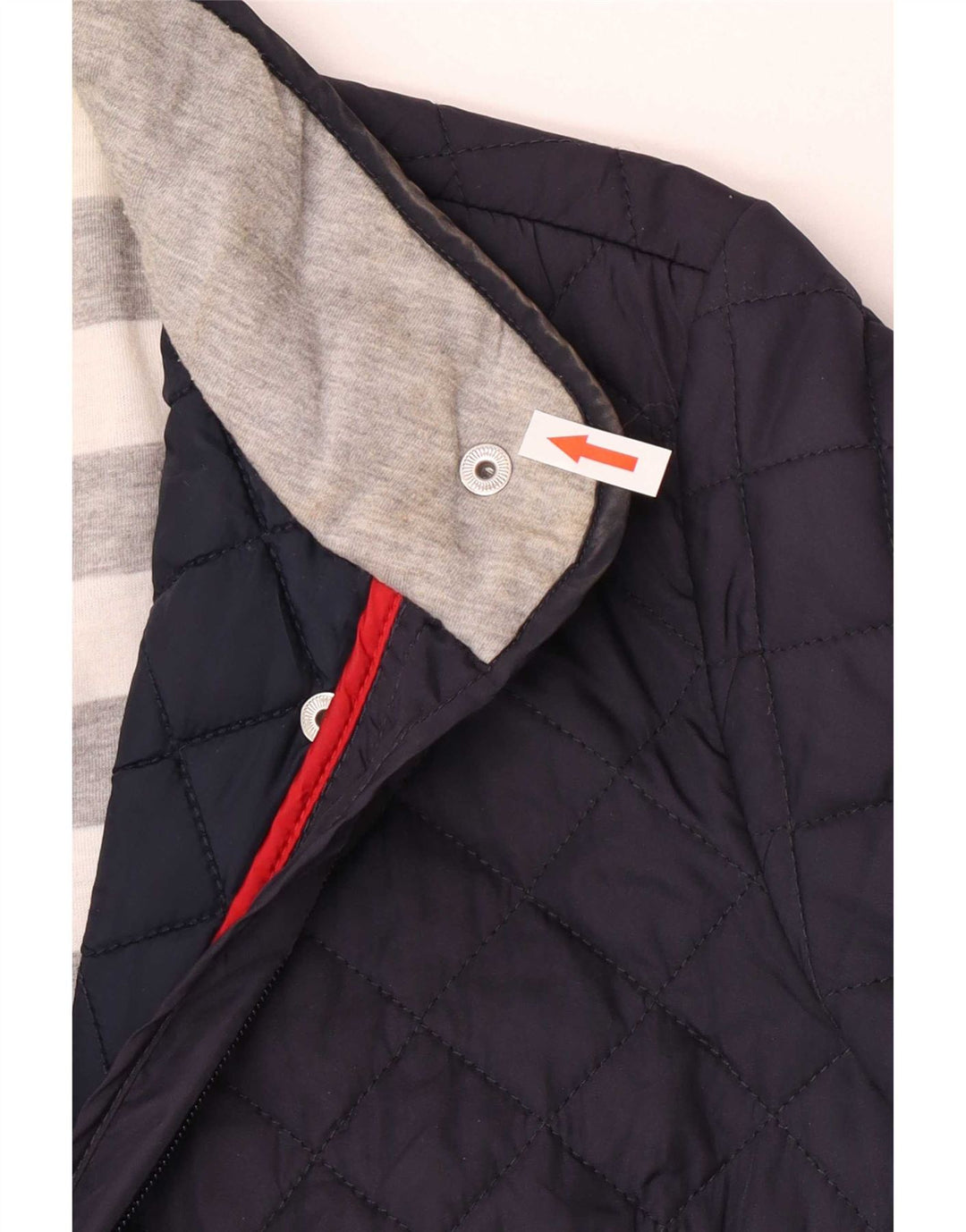Tommy Hilfiger Chaqueta acolchada para mujer UK 10 Small Poliéster azul marino