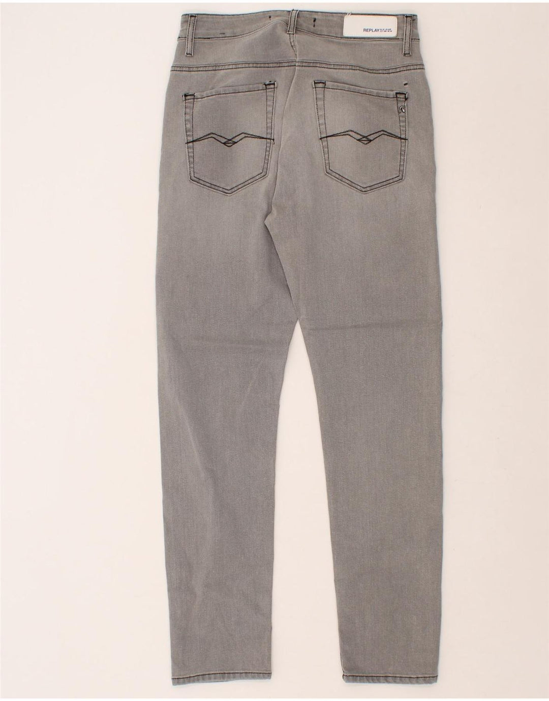 REPLAY Womens Slim Jeans W27 L28 Grey Cotton Vintage Replay and Second-Hand Replay from Messina Hembry 