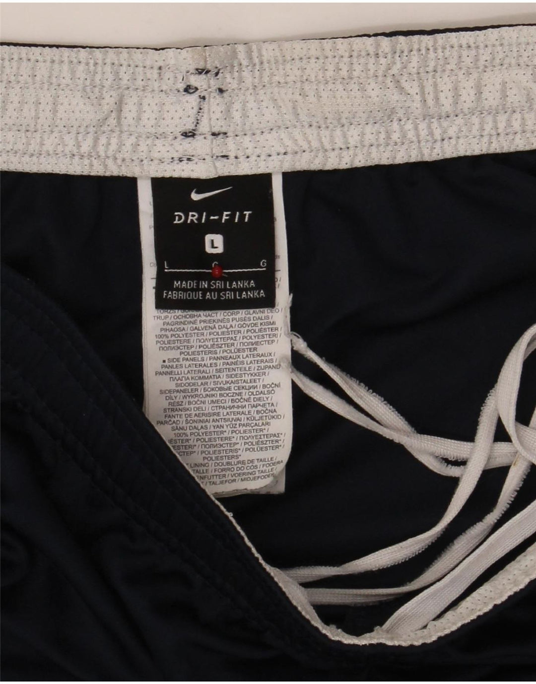 Nike Mens Dri Fit Sport Shorts Large Navy Blue Polyester