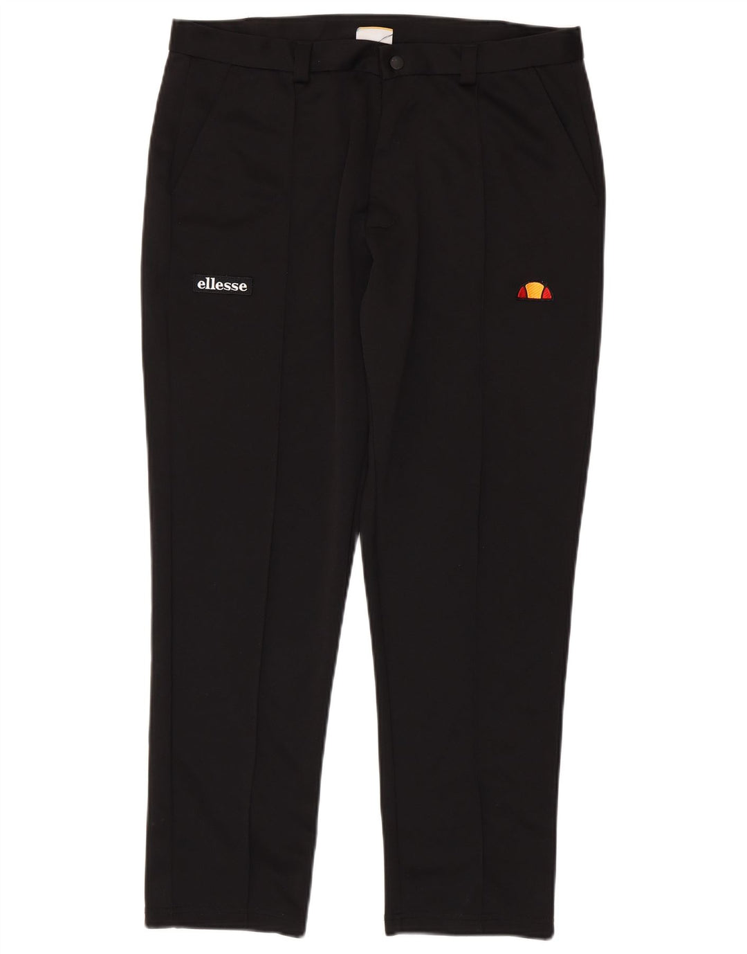 Ellesse Mens Slim Chino Trousers XL W38 L28 Black Polyester
