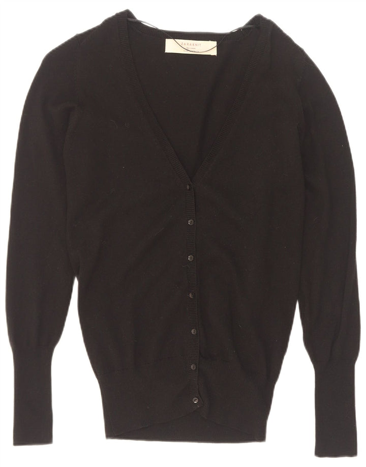Zara Dame Cardigan Sweater UK 12 Medium Sort
