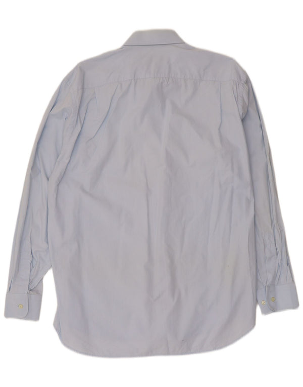 Valentino Mens Shirt Size 41 16 Large Blue Cotton