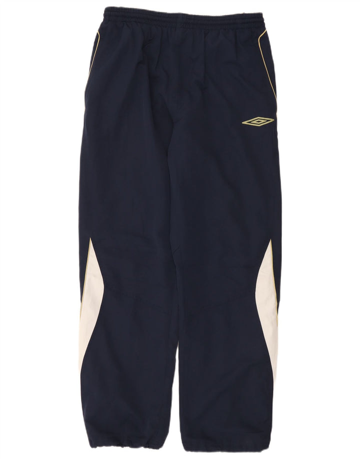 Umbro Homme Pantalon De Survêtement Joggers Large Bleu Marine Colorblock Polyester