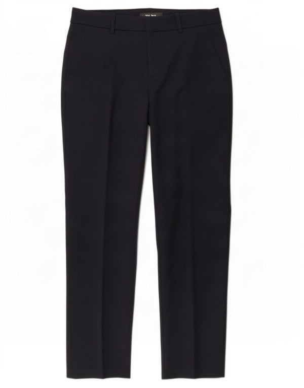 Zara Mujer Pantalón Chino Slim Small W26 L27 Azul Marino