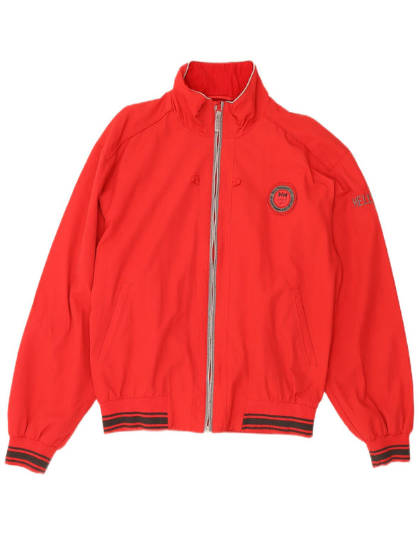 Męska kurtka bomber Helly Hansen Graphic UK 40, duża, czerwona, sportowa z poliamidu