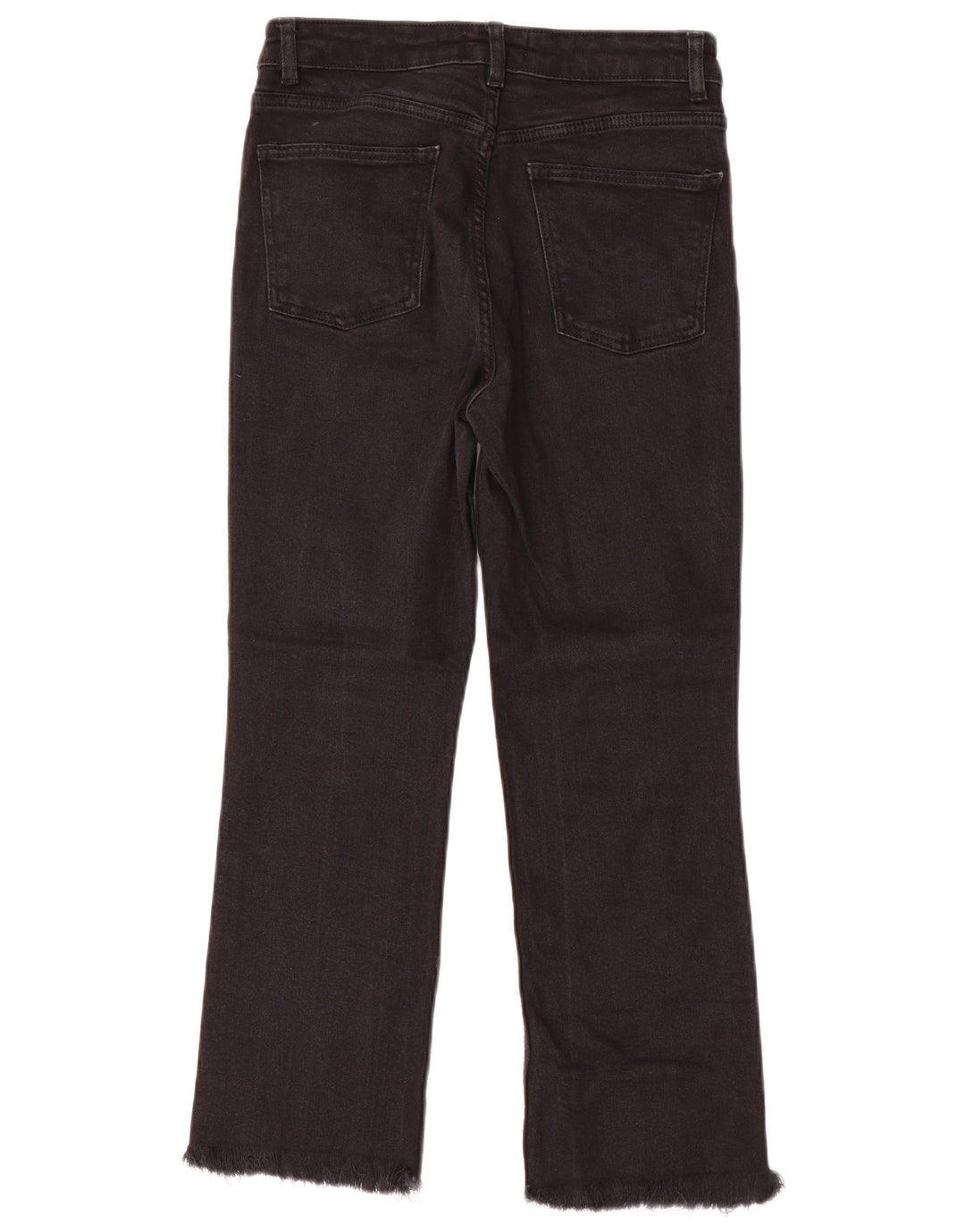 Zara Womens Cropped Jeans EU 40 Medium W30 L24 Black