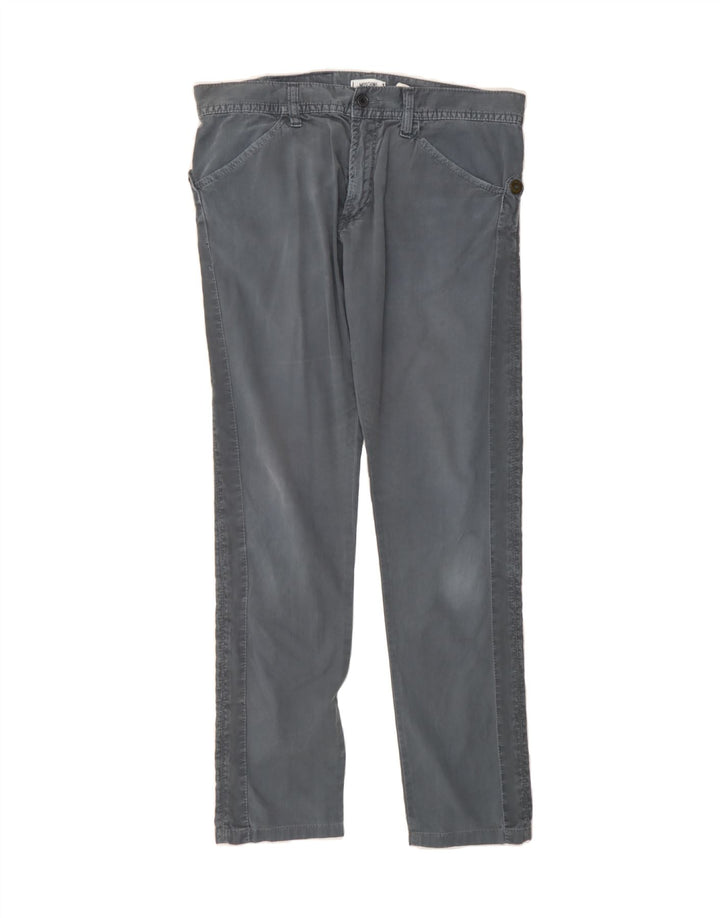 MOSCHINO Mens Slim Casual Trousers W32 L32 Grey Vintage Moschino and Second-Hand Moschino from Messina Hembry 
