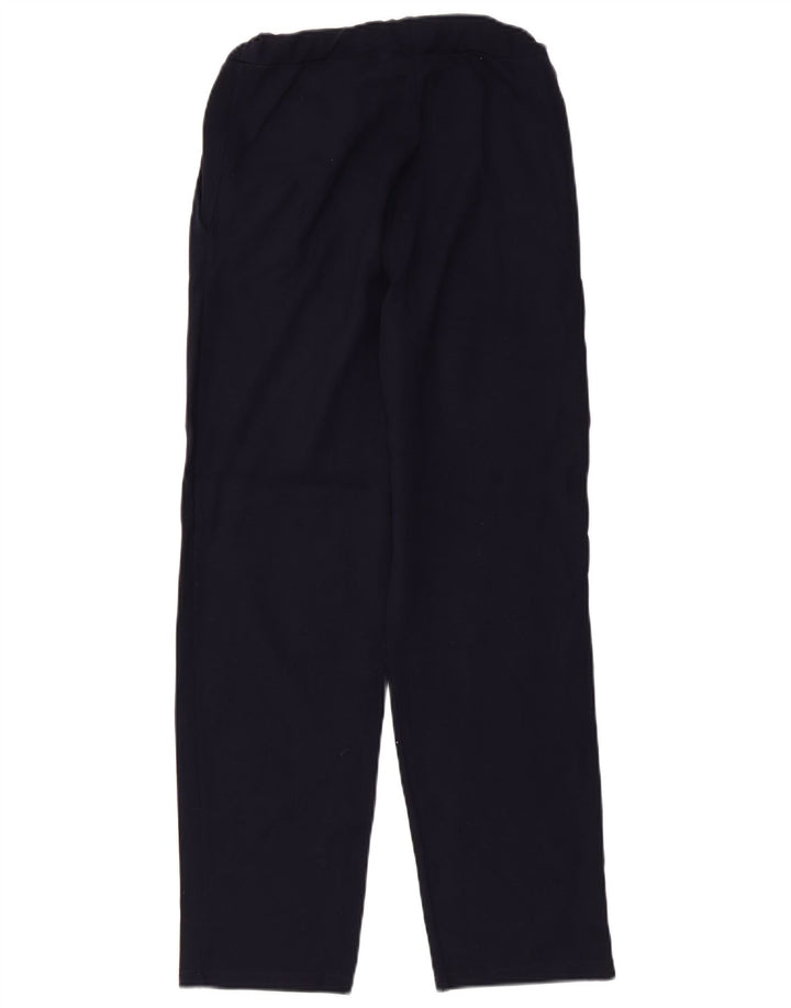 Zara Womens Tracksuit Trousers UK 8 Small Navy Blue Viscose