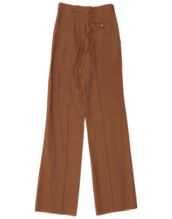 Gio Renzi Damen-Anzughose mit hoher Taille, IT-Größe 42, Mittel W24 L34, Braun