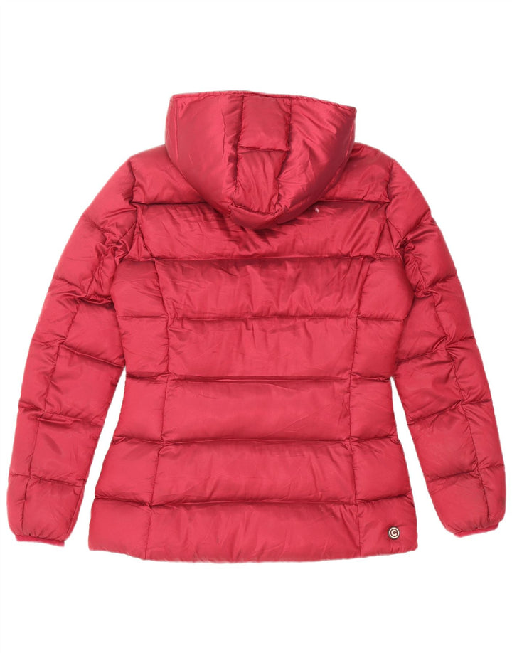 Colmar Womens Hooded Padded Jacket IT 46 Large Red Polyester