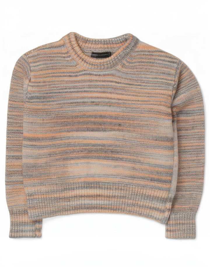 Marks & Spencer Damen-Pullover mit U-Boot-Ausschnitt, Gr. 14, mittelmehrfarbig