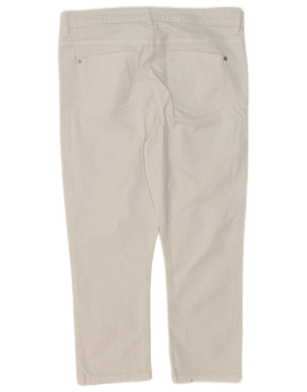Marks & Spencer Damskie Super Skinny Cropped Jeansy UK 14 Duże W32 L22 Białe