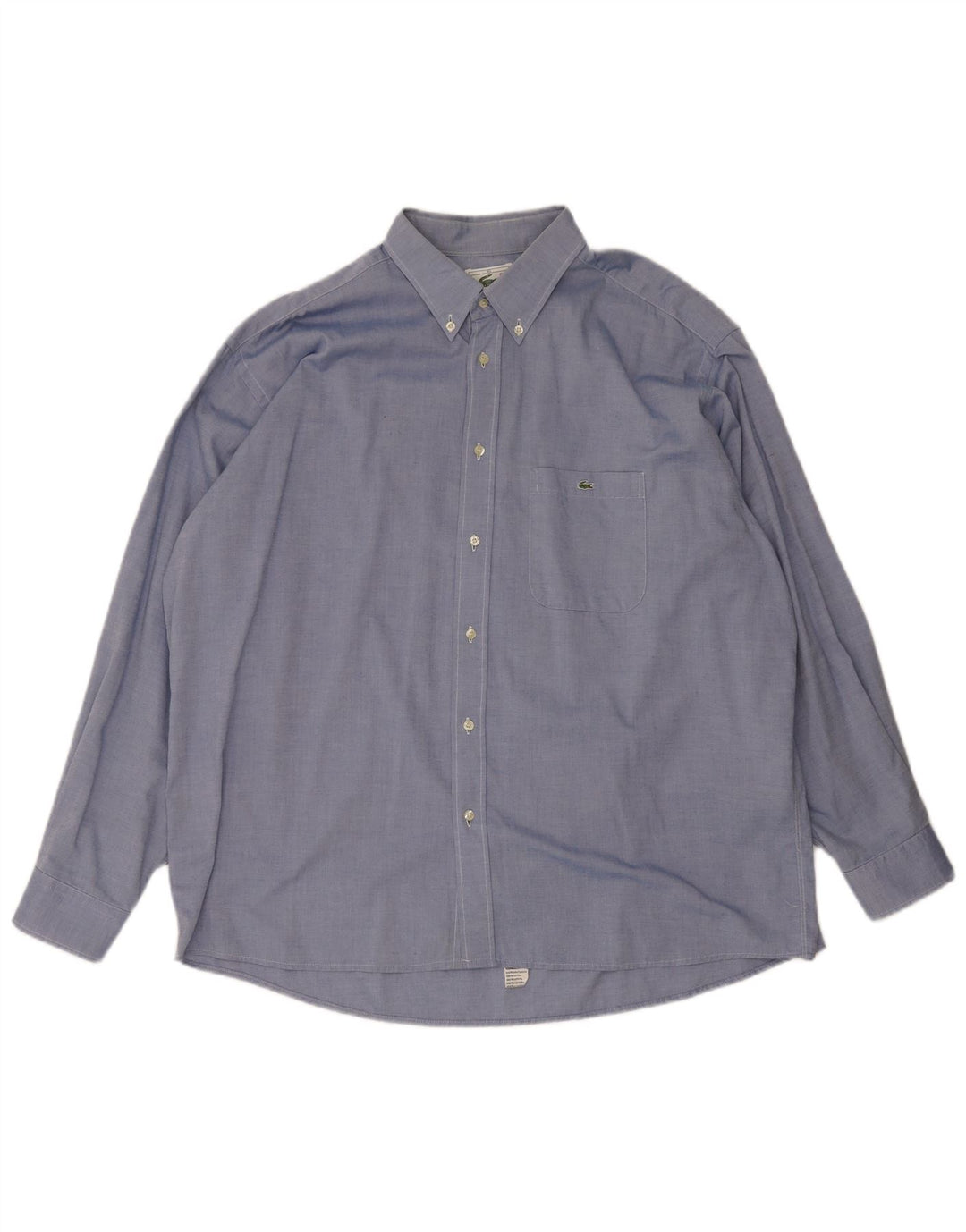 Camisa Lacoste Hombre Talla 45 XL Algodón Azul
