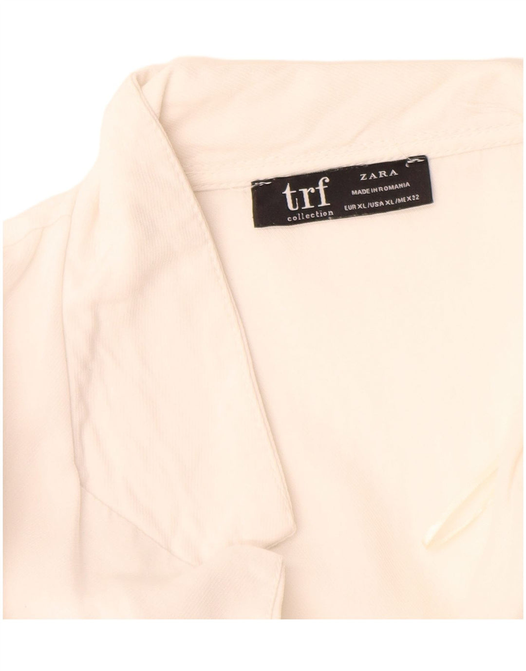 Zara Chemise surdimensionnée à manches courtes pour femme UK 18 XL Blanc