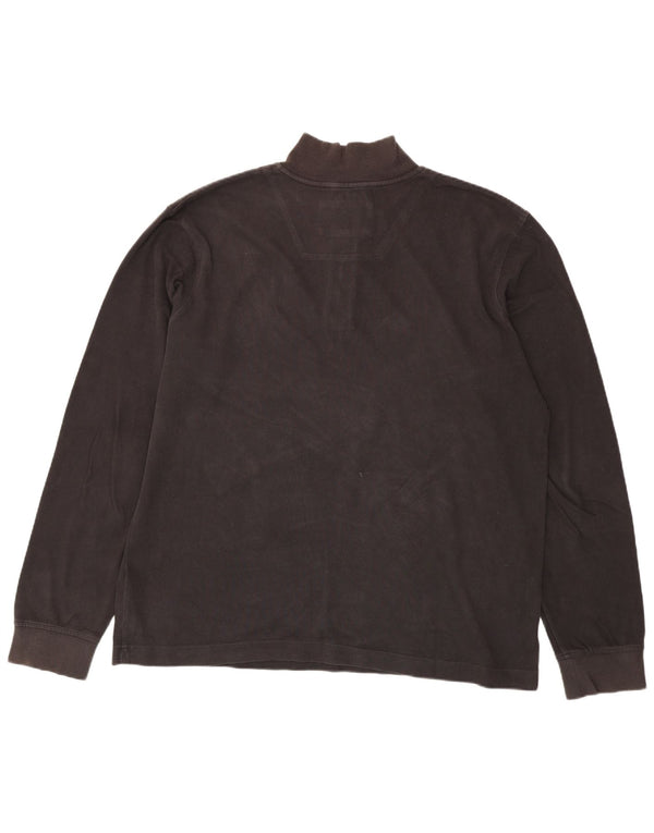 Timberland Mens Earthkeepers Zip Neck Sweatshirt Jumper 2XL Brown
