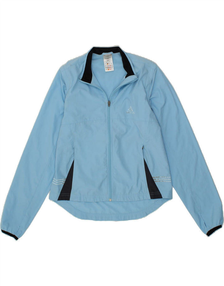 ADIDAS Womens Tracksuit Top Jacket UK 14 Large Blue Colourblock Polyester Vintage Adidas and Second-Hand Adidas from Messina Hembry 